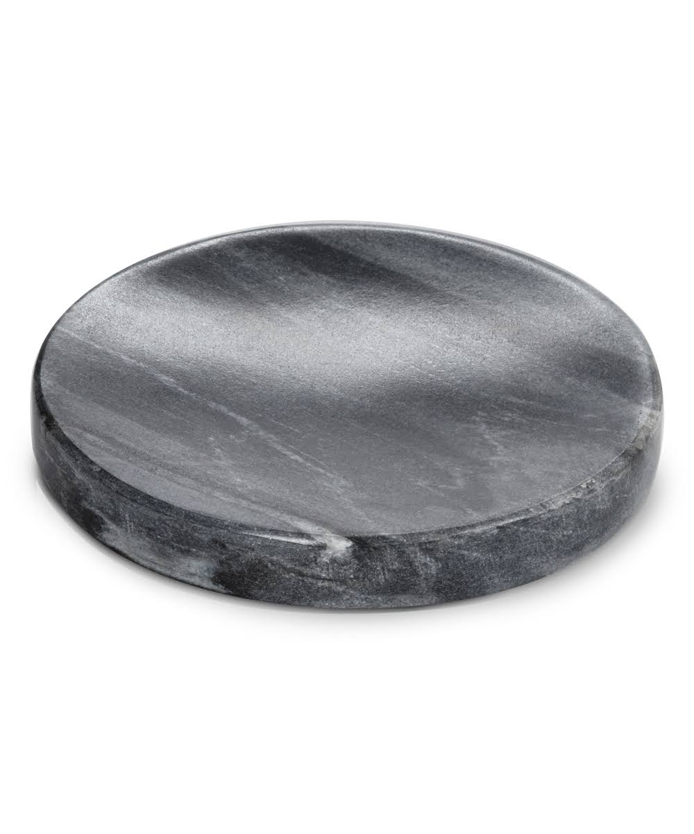 Abbott Soap Dishes - Gray Marble Round Soap Dish