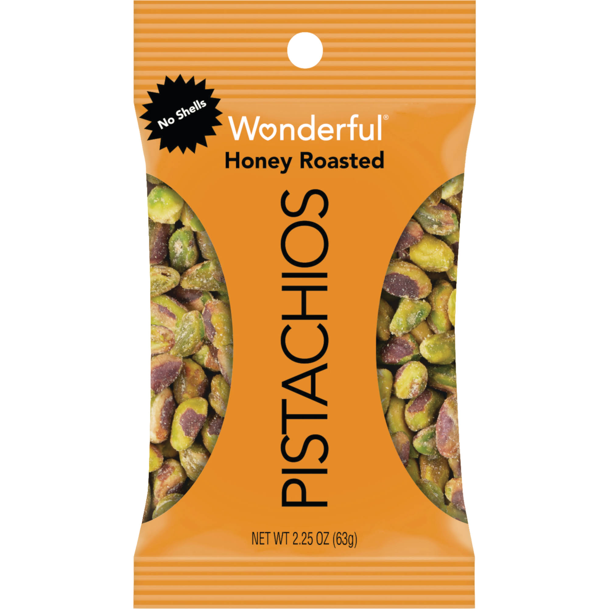 Wonderful No Shells Pistachios - Honey Roasted, 2.25oz