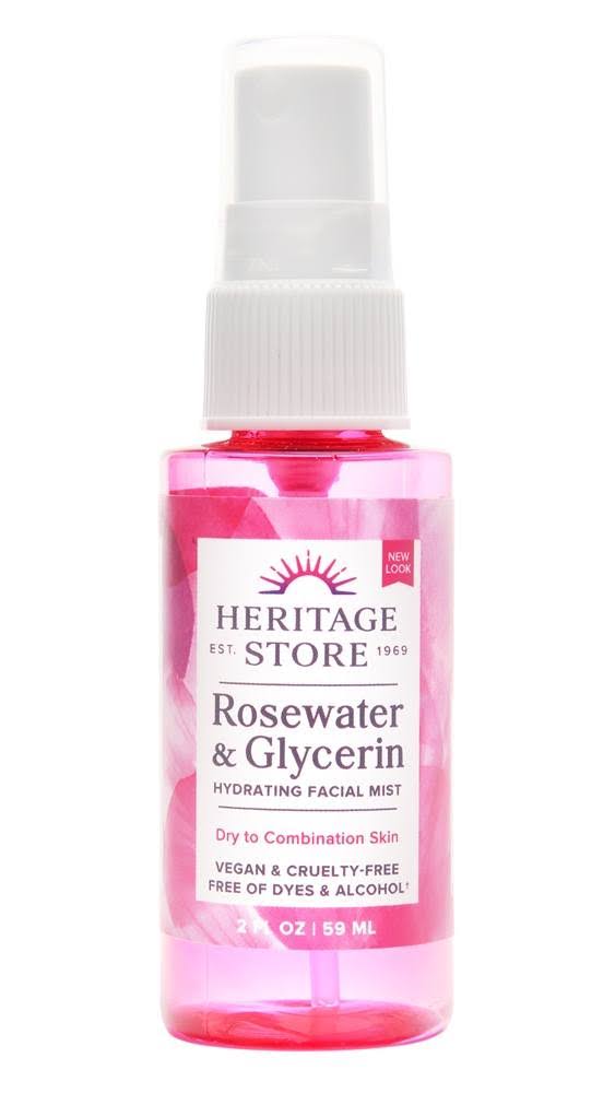 Heritage Store Rosewater & Glycerin 2 fl oz (59 ml)