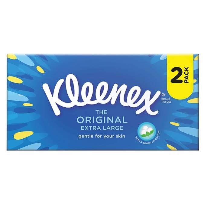 Kleenex The Original Extra Large Tissues TWIN PACK (2 x 54 Tissues)