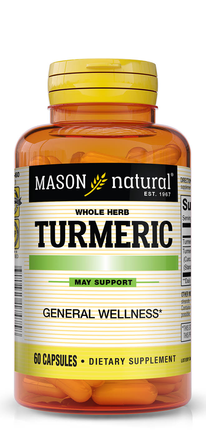 Mason Vitamins Turmeric Supplement - 60 Capsules