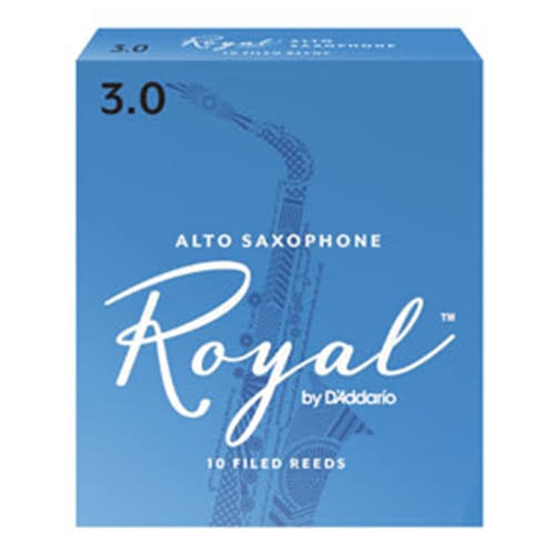 Rico Royal Alto Saxophone Reeds - 3.5 Strength, 10pcs