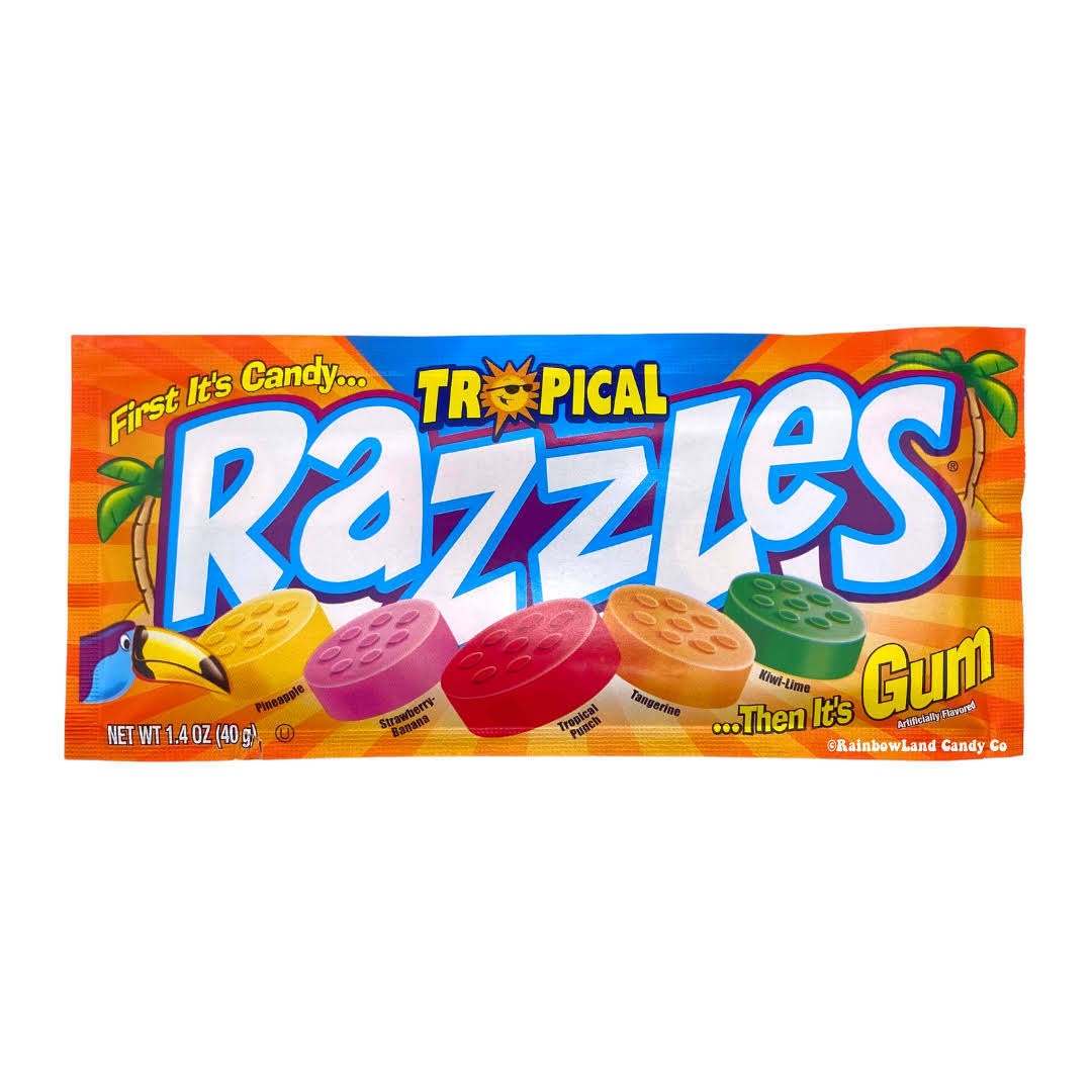 Concord Razzles Tropical Candy - 40g