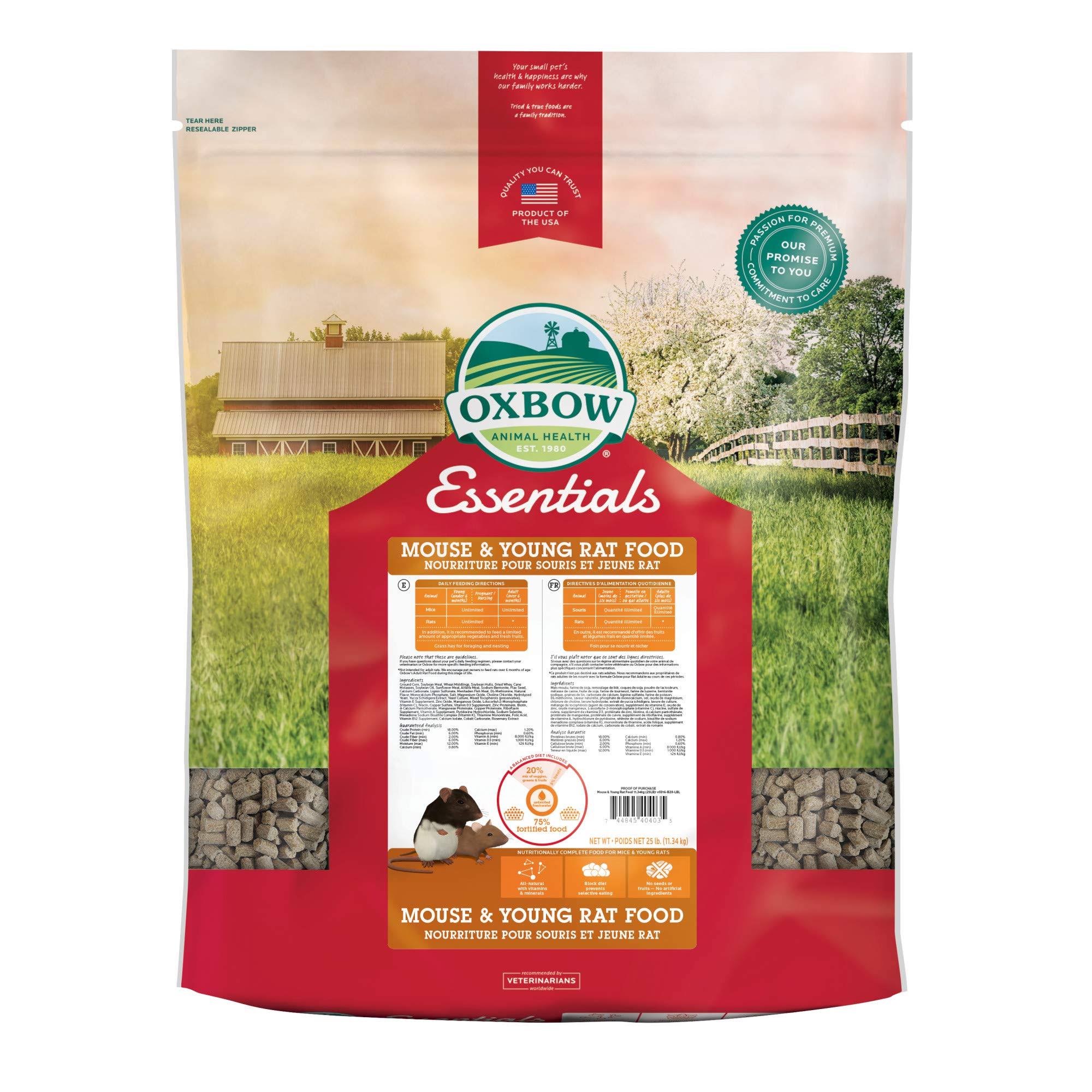 Oxbow Animal Health Essentials Mouse Young Rat Food - 25lbs