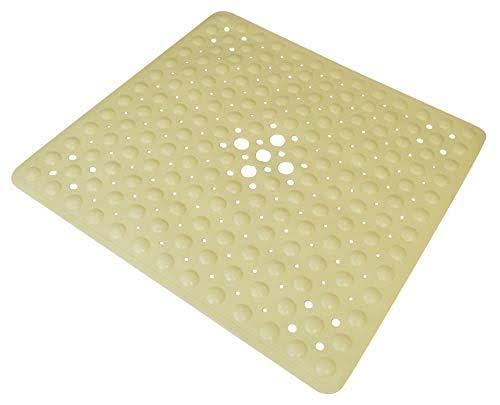 Essential Medical Supply Shower Mat - with Drain, Cream