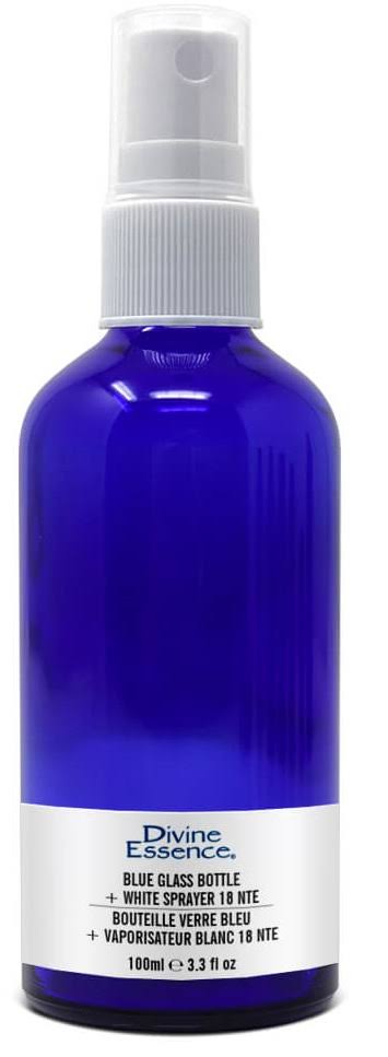 Divine Essence Bl. Glass Bottle 100ml + wht. Spray | Vitarock