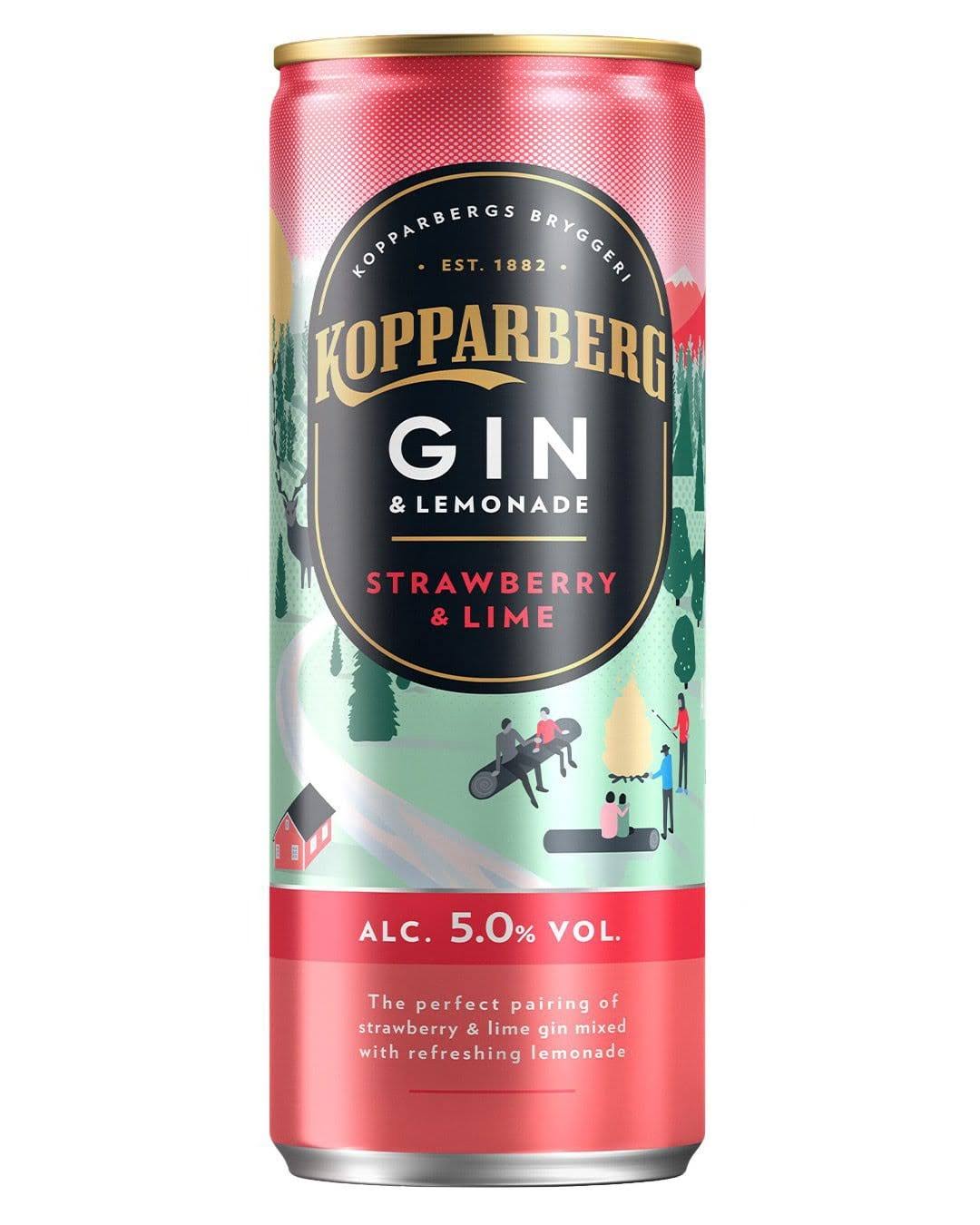 Kopparberg Premium Gin - Strawberry and Lime, 250ml