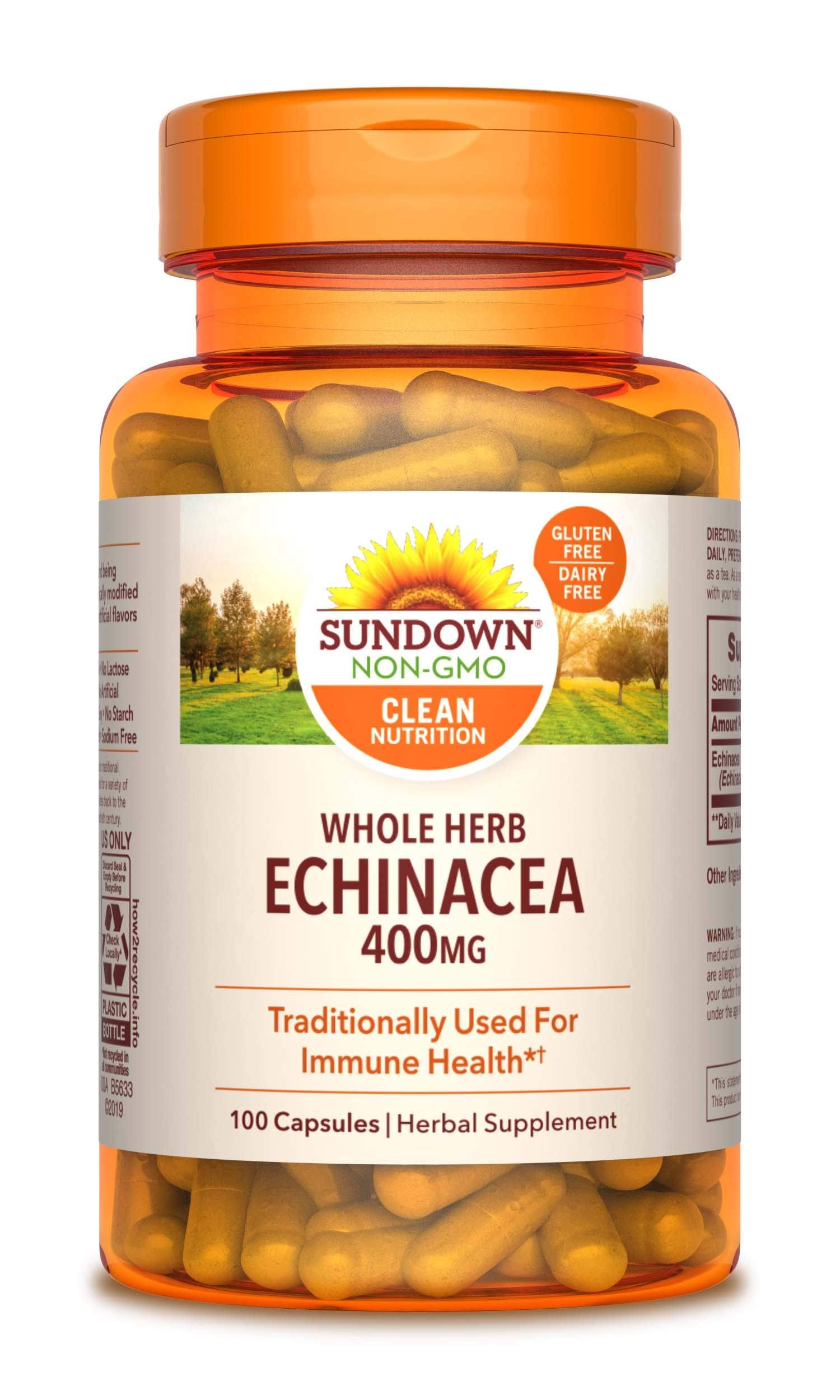 Sundown Naturals Echinacea - 400mg, 100 Capsules