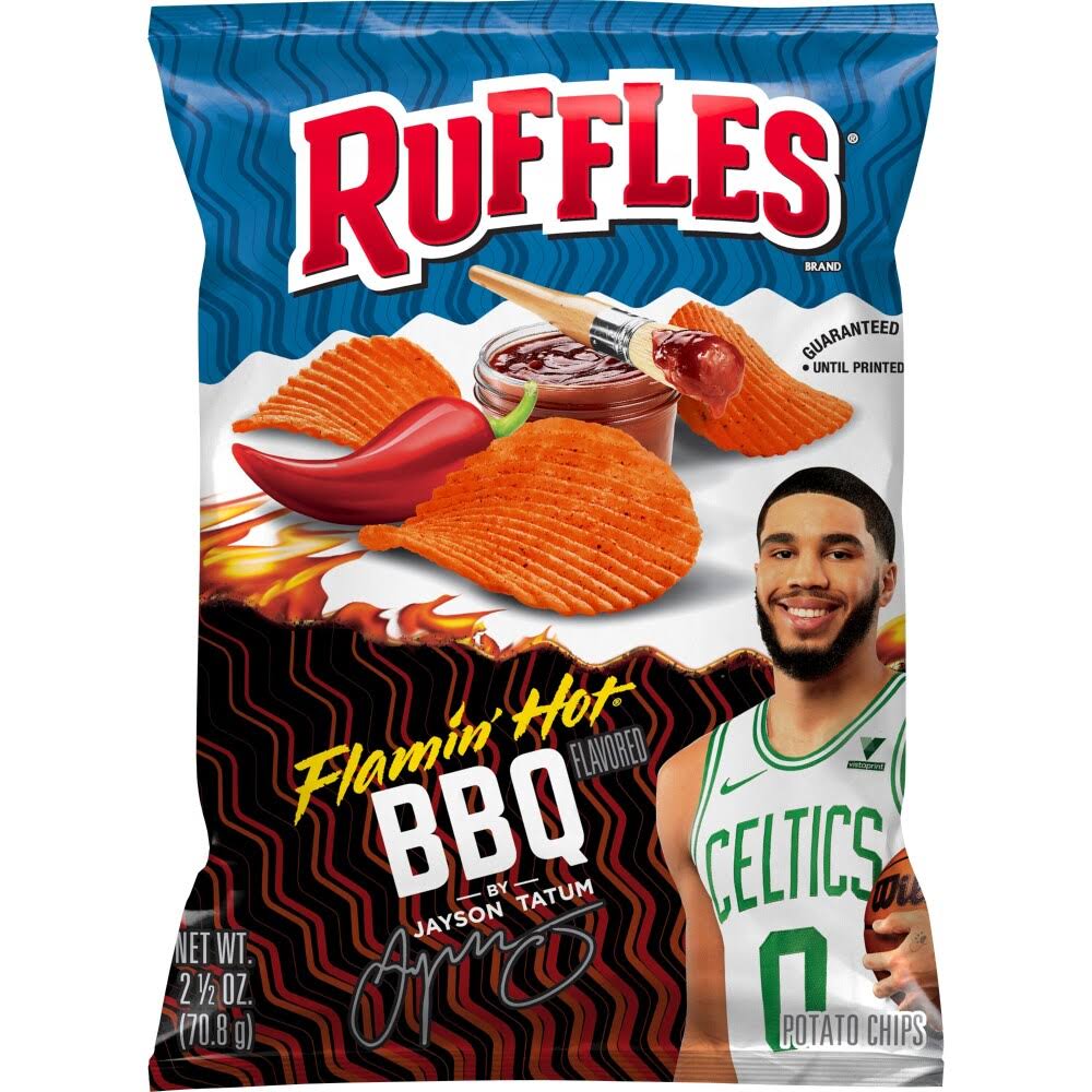 Ruffles Flamin' Hot BBQ Flavored Potato Chips 2.5 oz