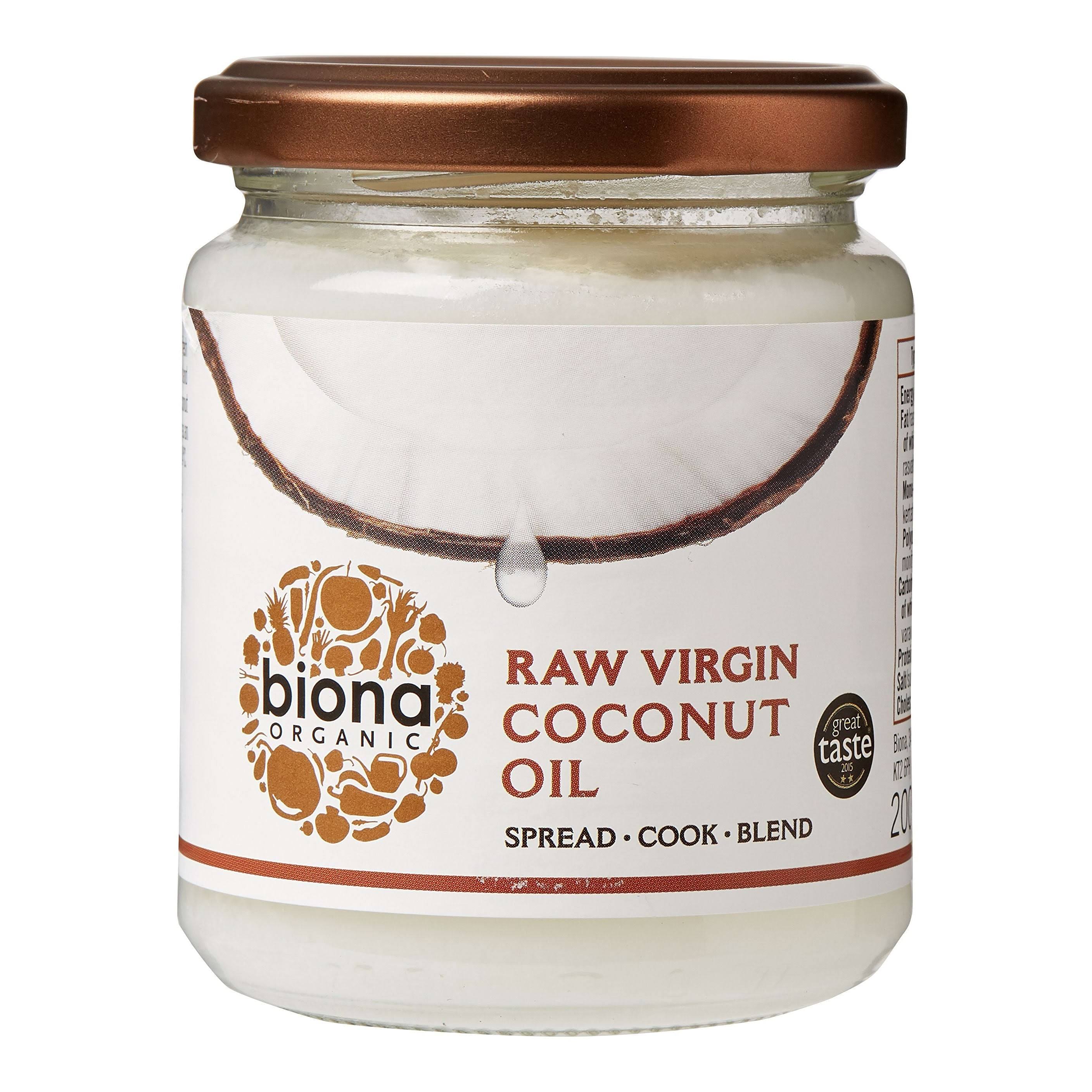 Biona Organic Virgin Coconut Oil - Raw, 200g