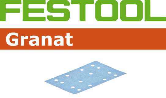 Festool 497126 Granat Abrasives - P400 Grit, Pack of 100