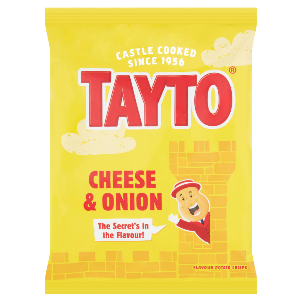 Tayto Potato Crisps - Cheese & Onion, 37.5g