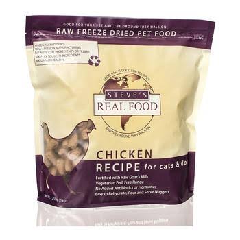 Steve's Real Food Freeze-Dried Raw Nuggets Pet Food - Chicken - 20 oz.
