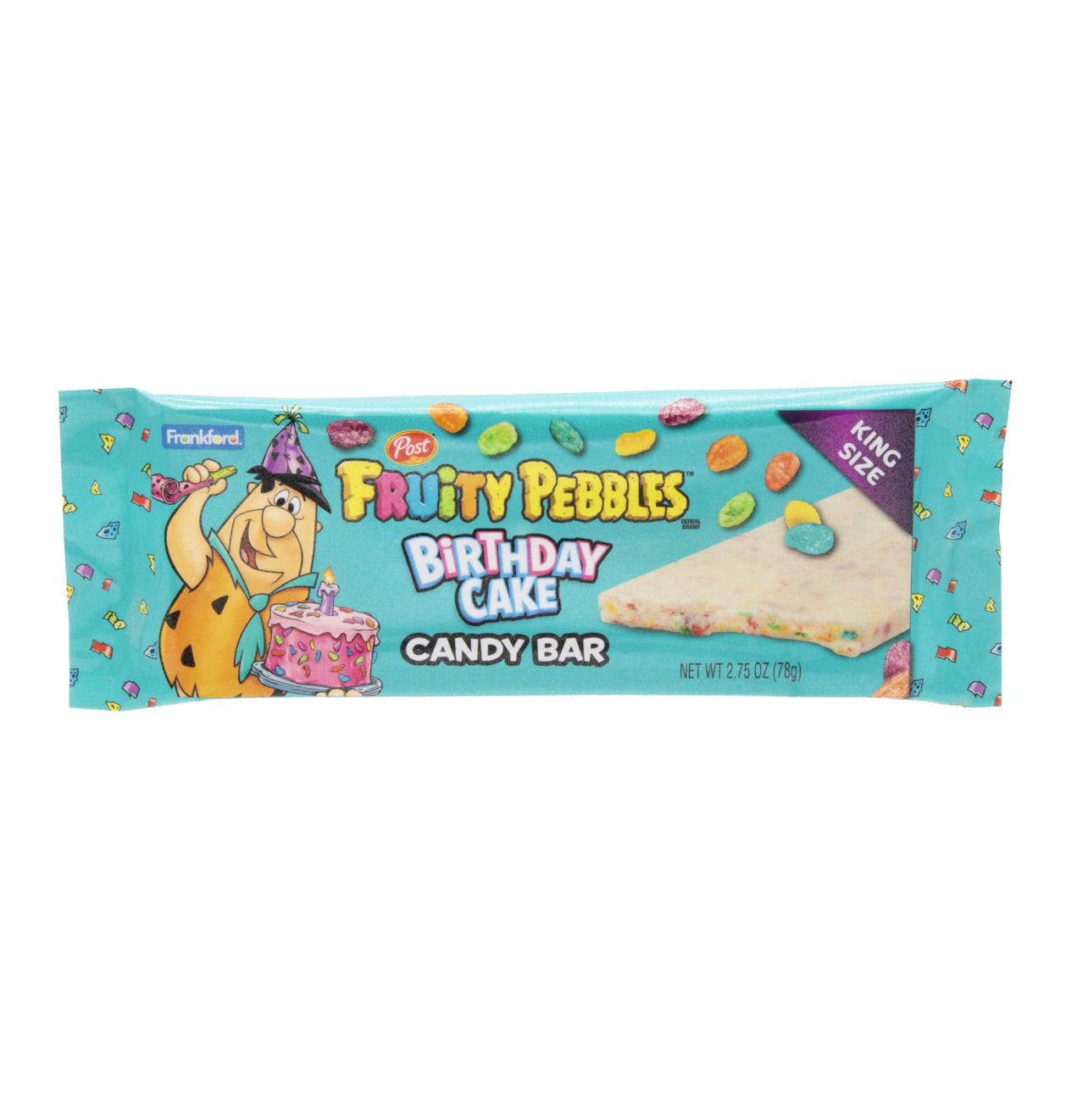 Fruity Pebbles Candy Bar, Birthday Cake, King Size - 2.75 oz