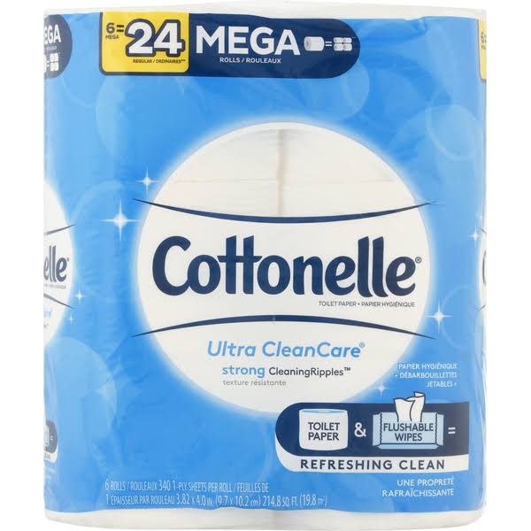 Cottonelle Ultra CleanCare Mega Rolls Toilet Paper