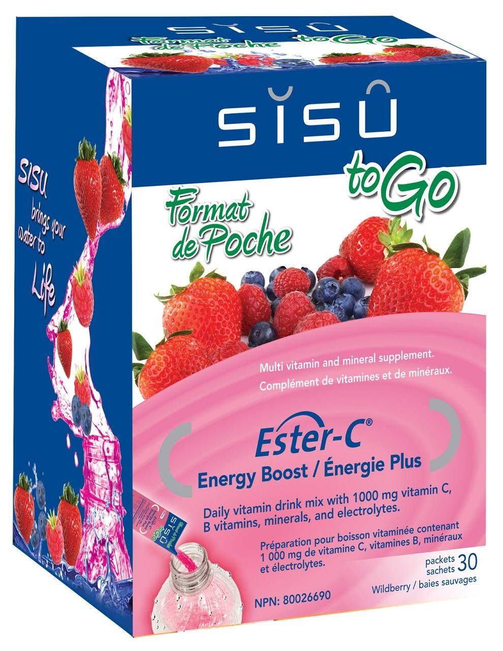 Sisu Ester-C Energy Boost Wildberry