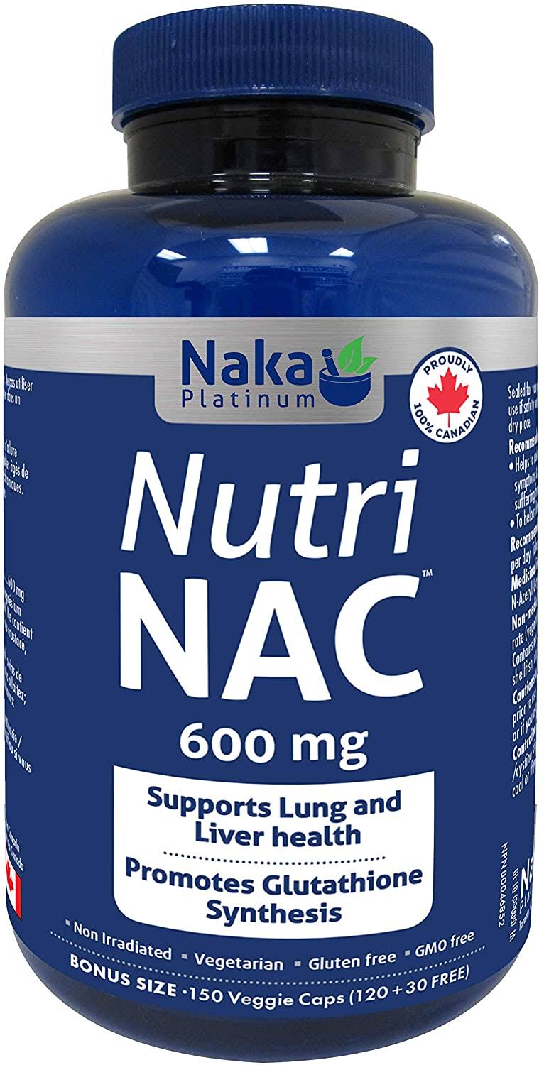 Naka Platinum Nutri NAC (N-Acetyl-L-cysteine) 600 mg per Capsule - Bon
