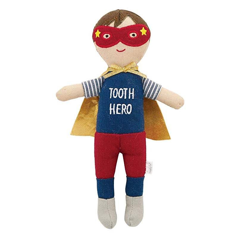 Mud Pie Kids Baby Toddler Boys Super Hero Tooth Fairy Doll Soft Toy