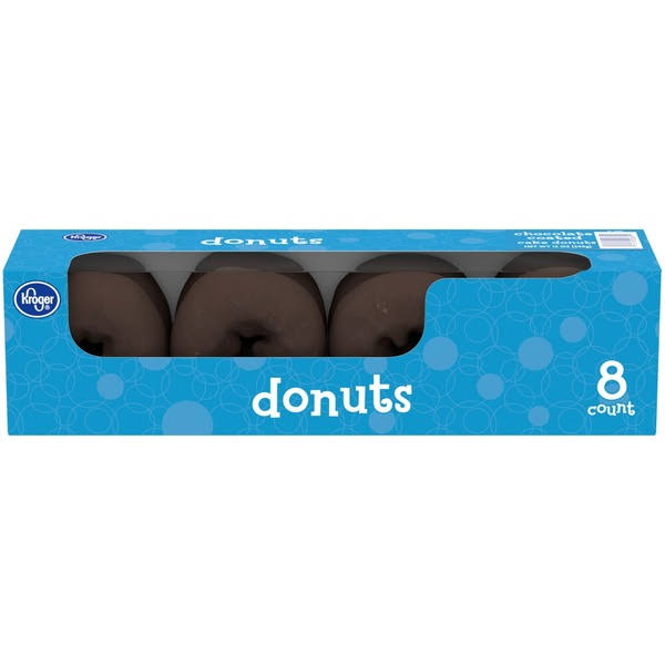 Kroger Chocolate Coated Cake Donuts 8 Count
