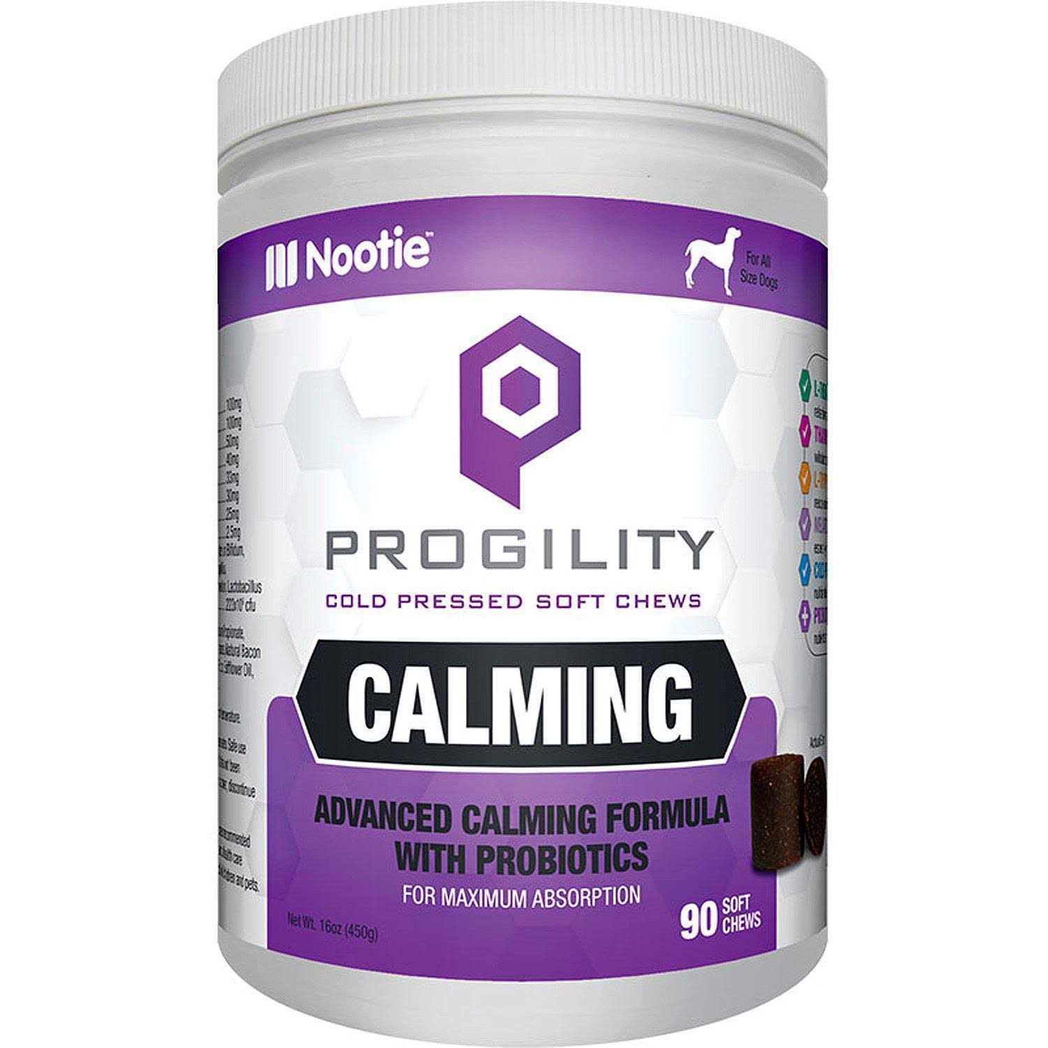 Nootie Progility Calming and Probiotic Soft Dog Chews - 90pcs