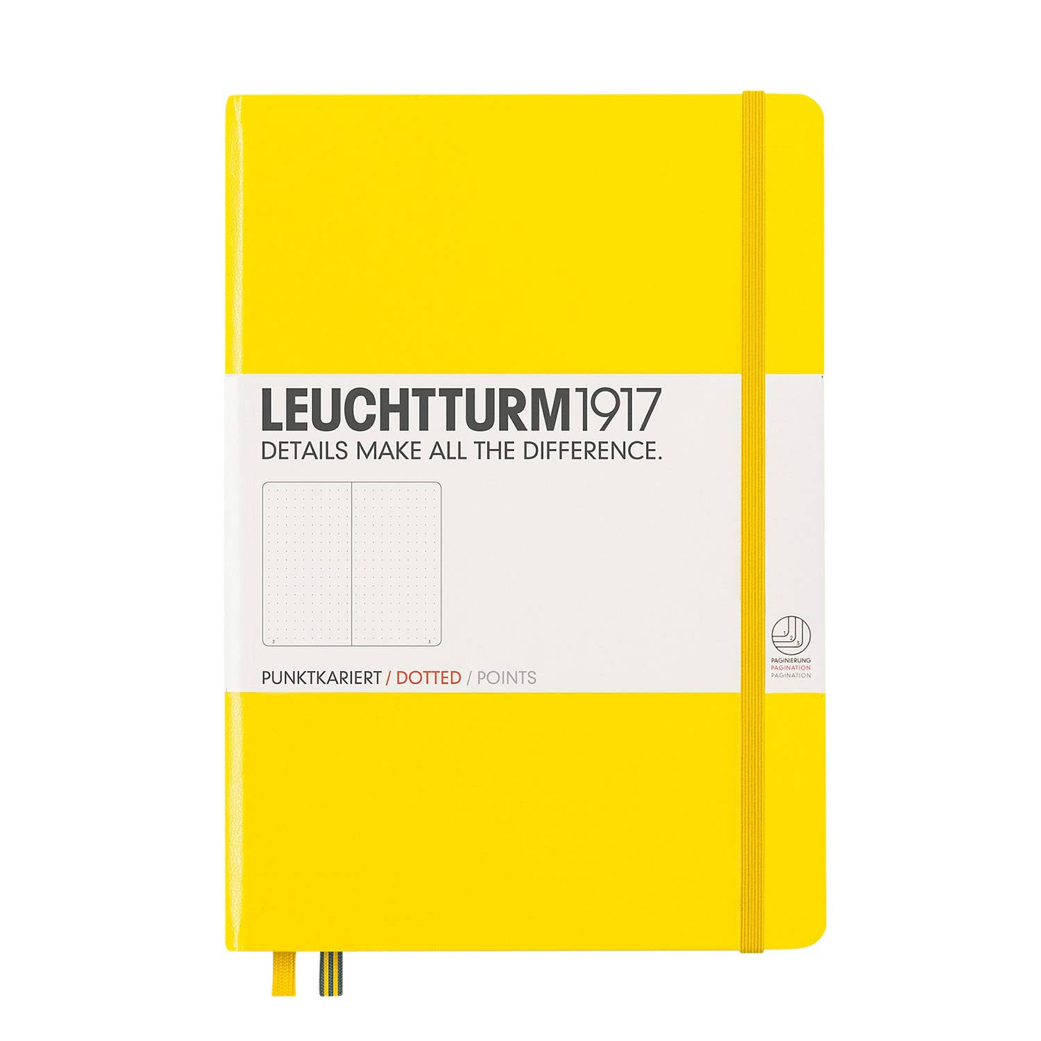 Leuchtturm1917 Medium A5 Dotted Notebook - Lemon