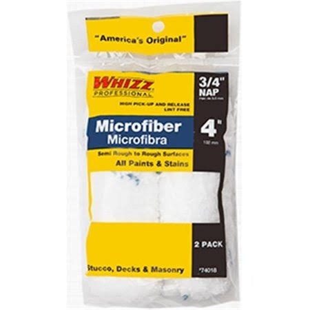 Whizz Professional XtraSorb Microfiber Roller - 4"x3/4", 2pk