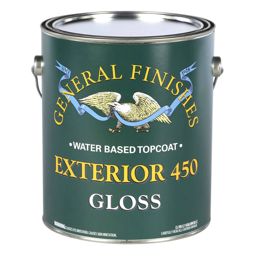 General Finishes Exterior 450 Water Based Topcoat, Gallon / Gloss