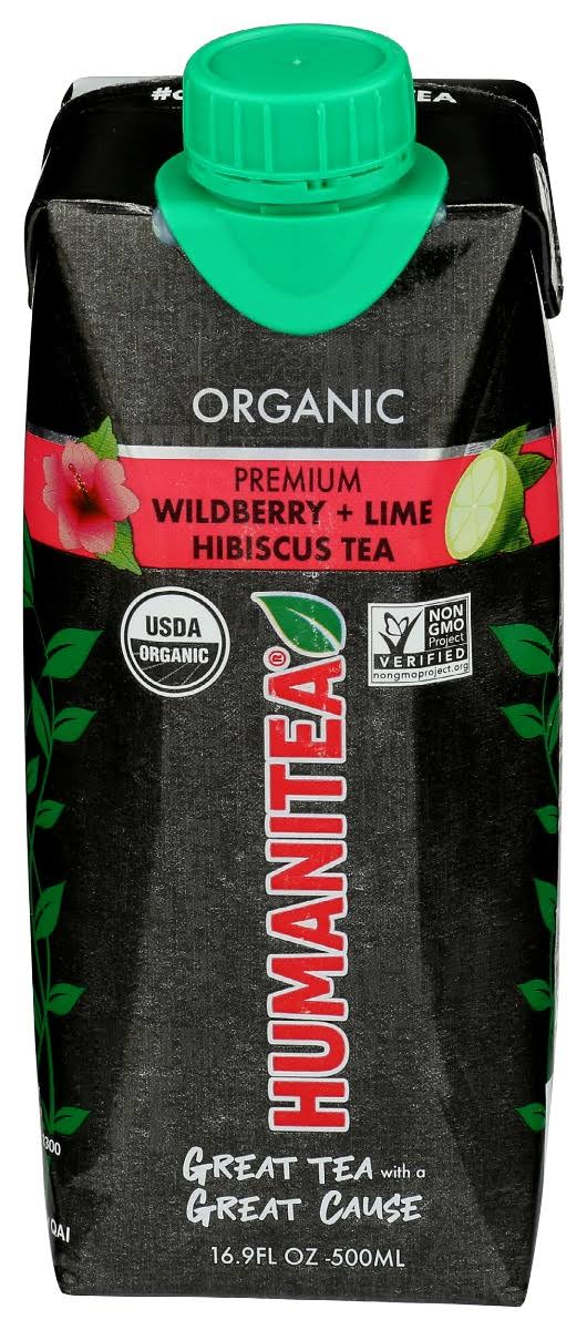 Humanitea Wildberry Lime Hibiscus Tea, 16.9 Fo