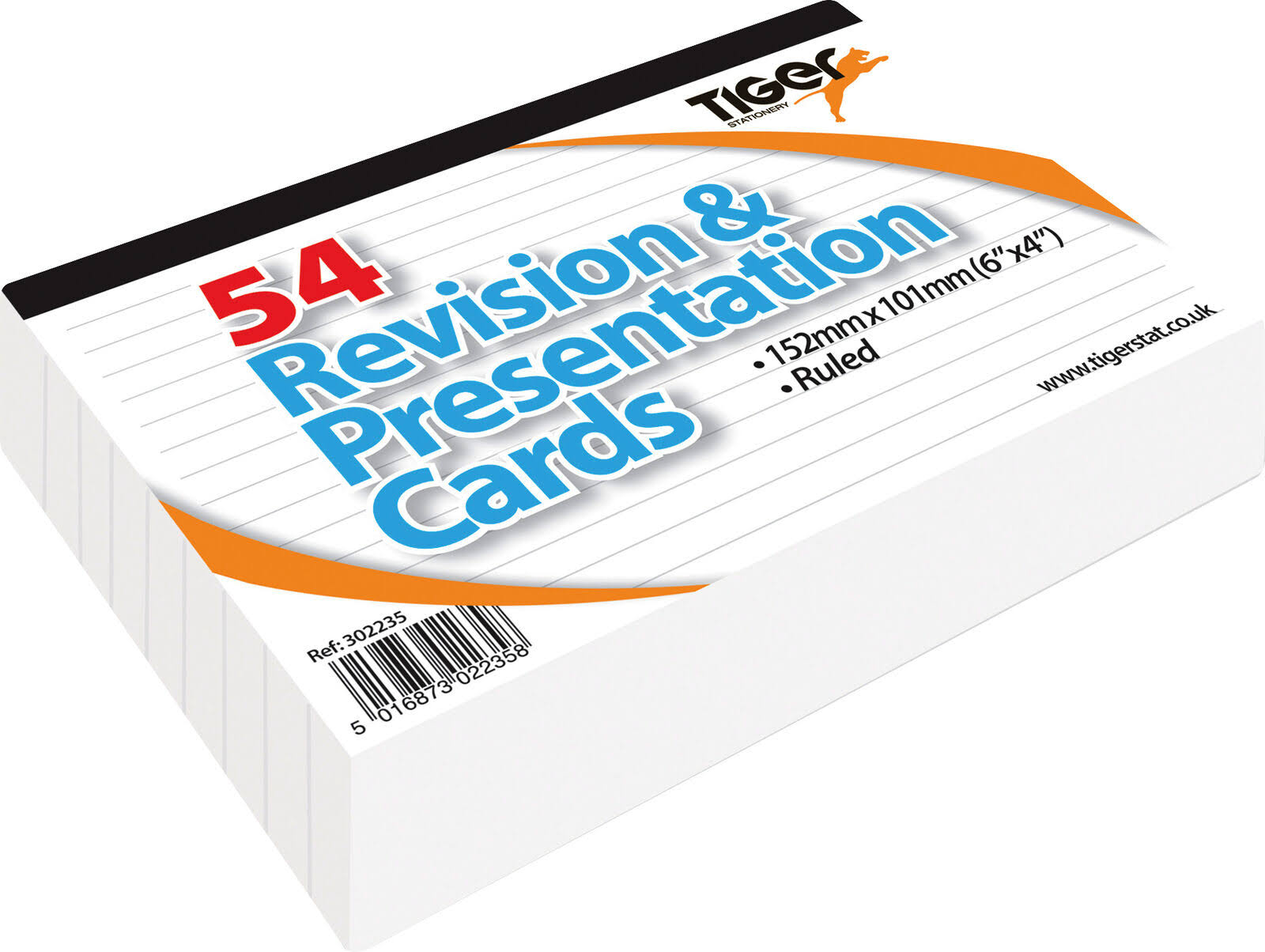 Revision and Presentation Cards 54 White (Pack of 10) 302235