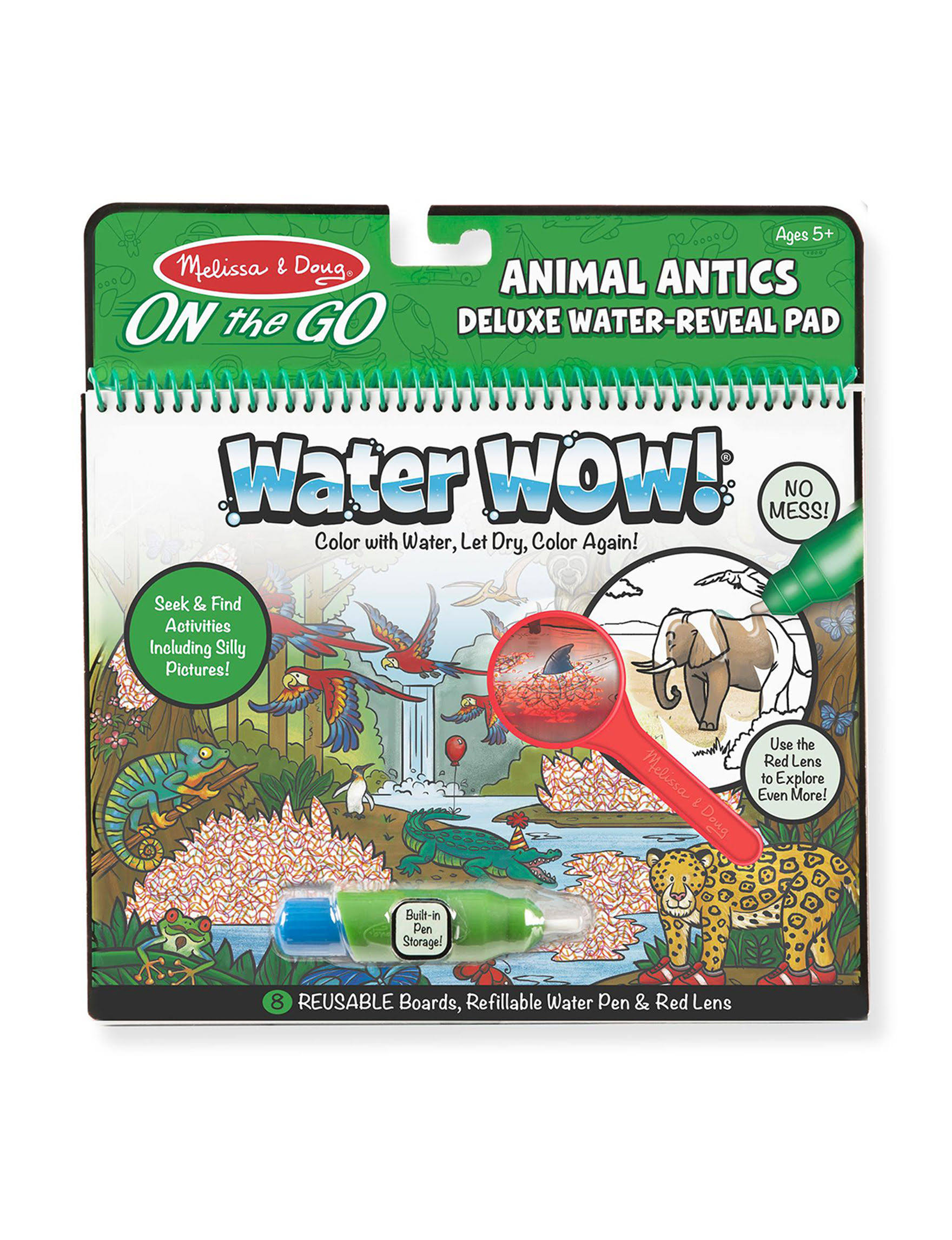 Melissa & Doug Water WOW! Animal Antics Deluxe Water Reveal Pad