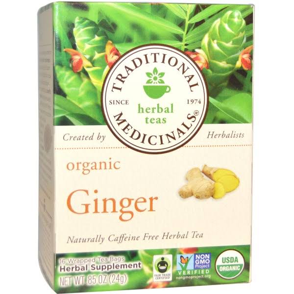 Traditional Medicinals Organic Ginger Wrapped Tea Bag - 16ct, 0.85oz