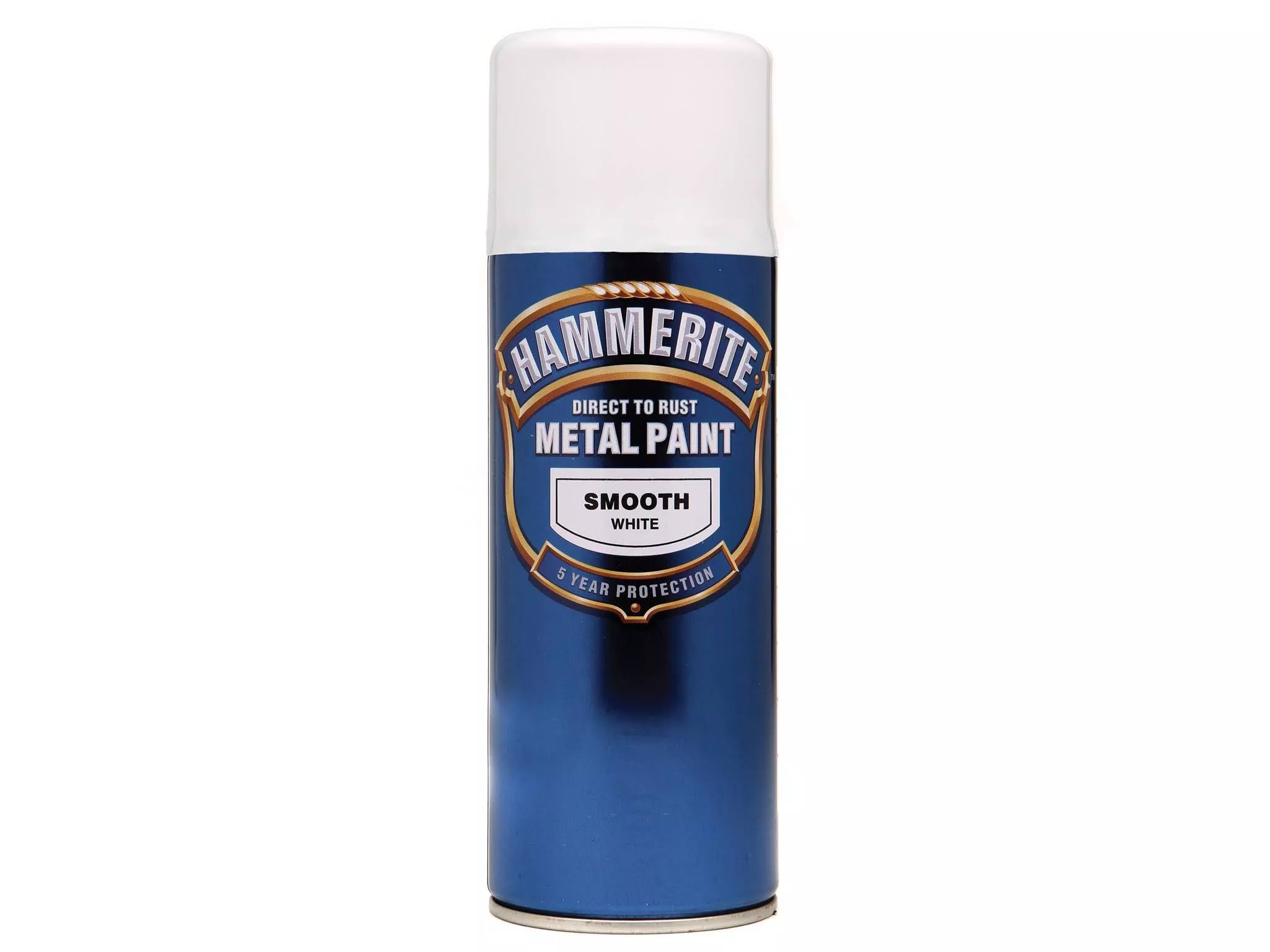 Hammerite Metal Smooth Aerosol Spray Paint - White, 400ml