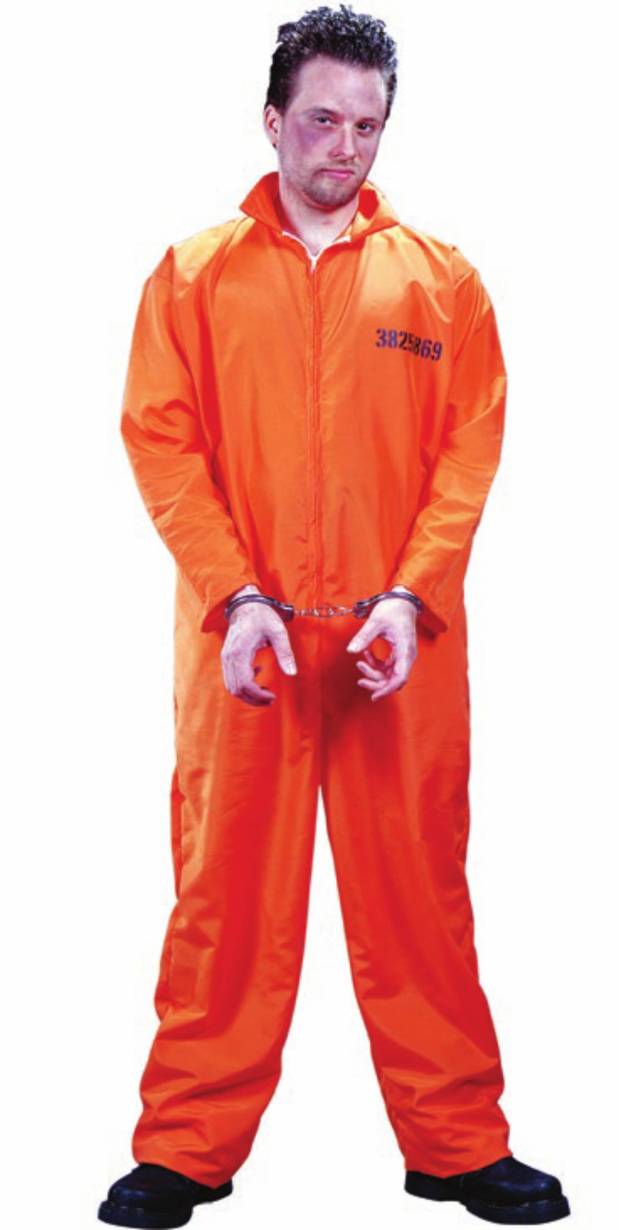 Got Busted Jumpsuit/orange Costume