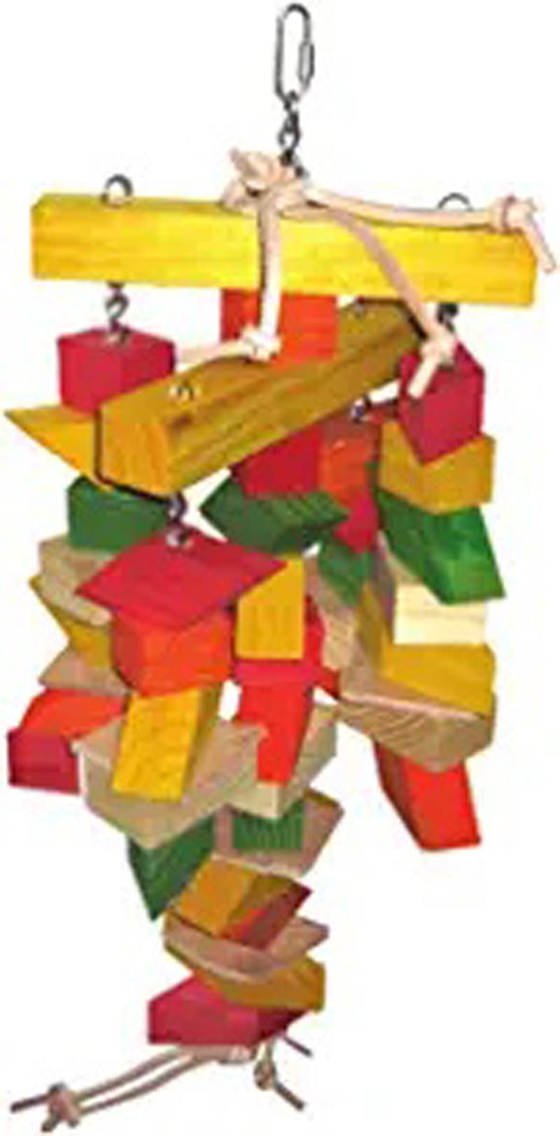 A&E Cage Company Parallelogram Large Wooden Bird Toy, 1 Each