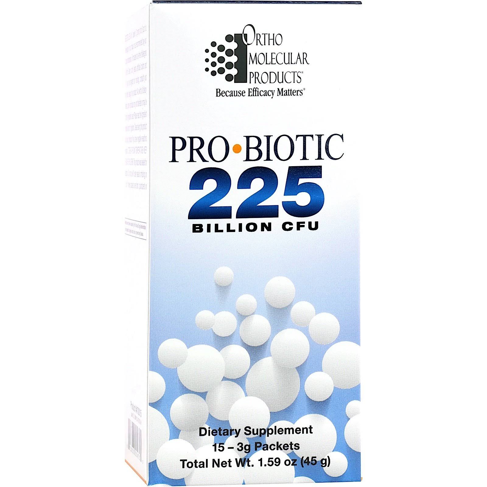 Ortho Molecular Products Probiotic 225 - 15-3g Packets
