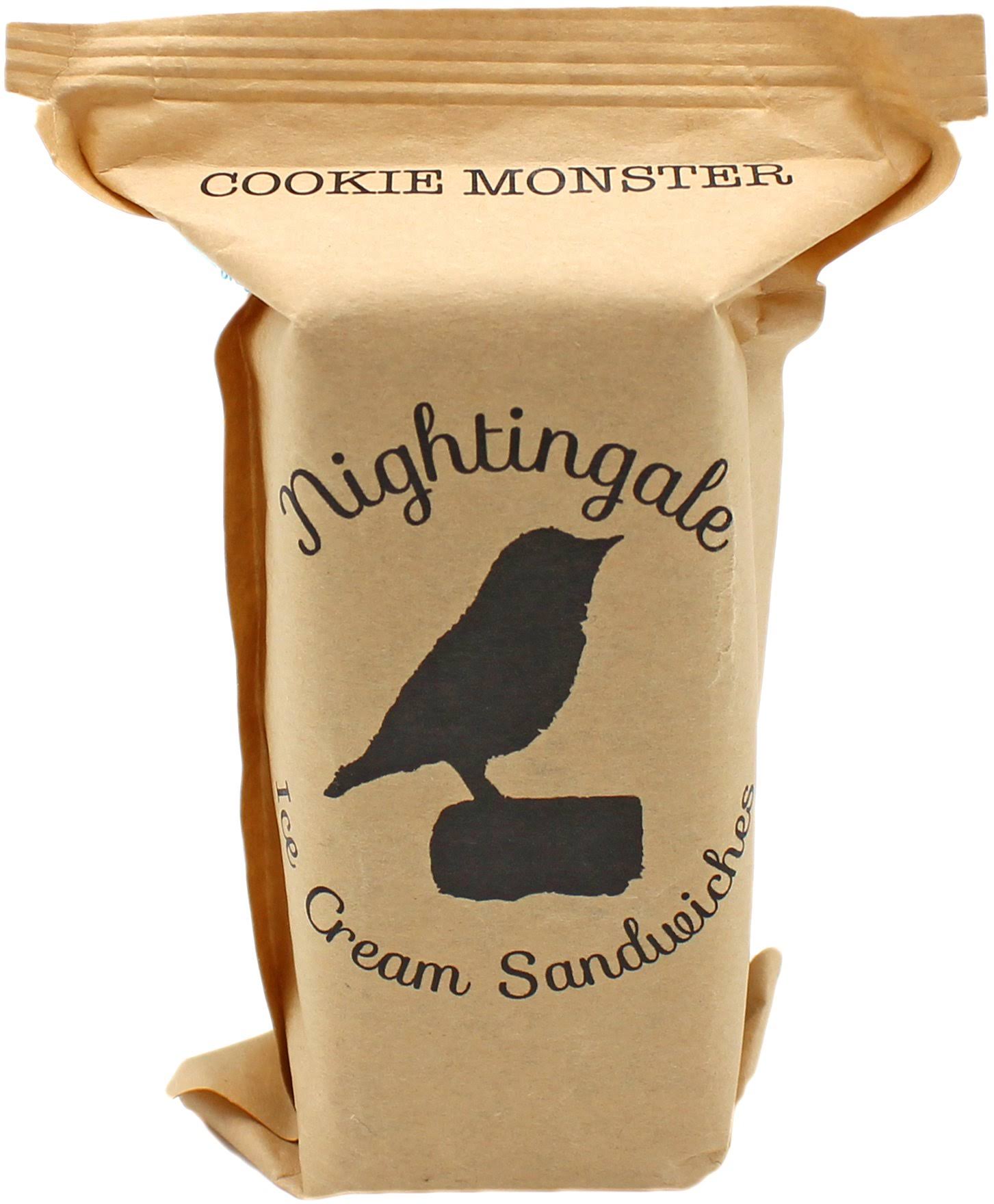 Nightingale Ice Cream Sandwiches, Cookie Monster - 5.3 oz
