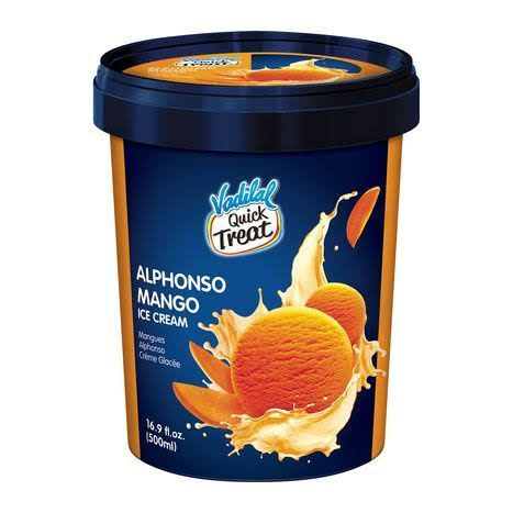 Vadilal Alphanso Frozen Mango Pulp - 500ml