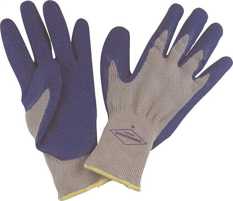 Diamondback Rubber Palm Work Gloves - Medium