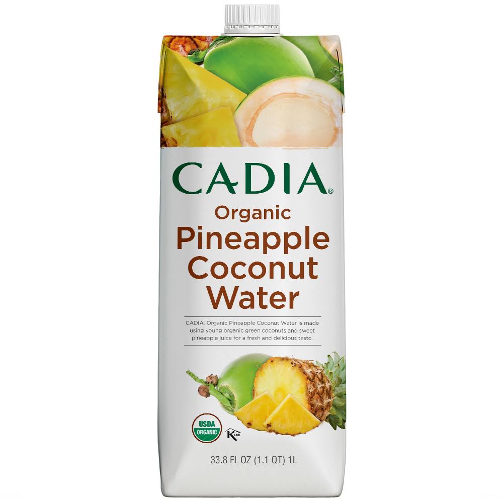 Cadia Pineapple Coconut Water, Organic - 33.8 fl oz