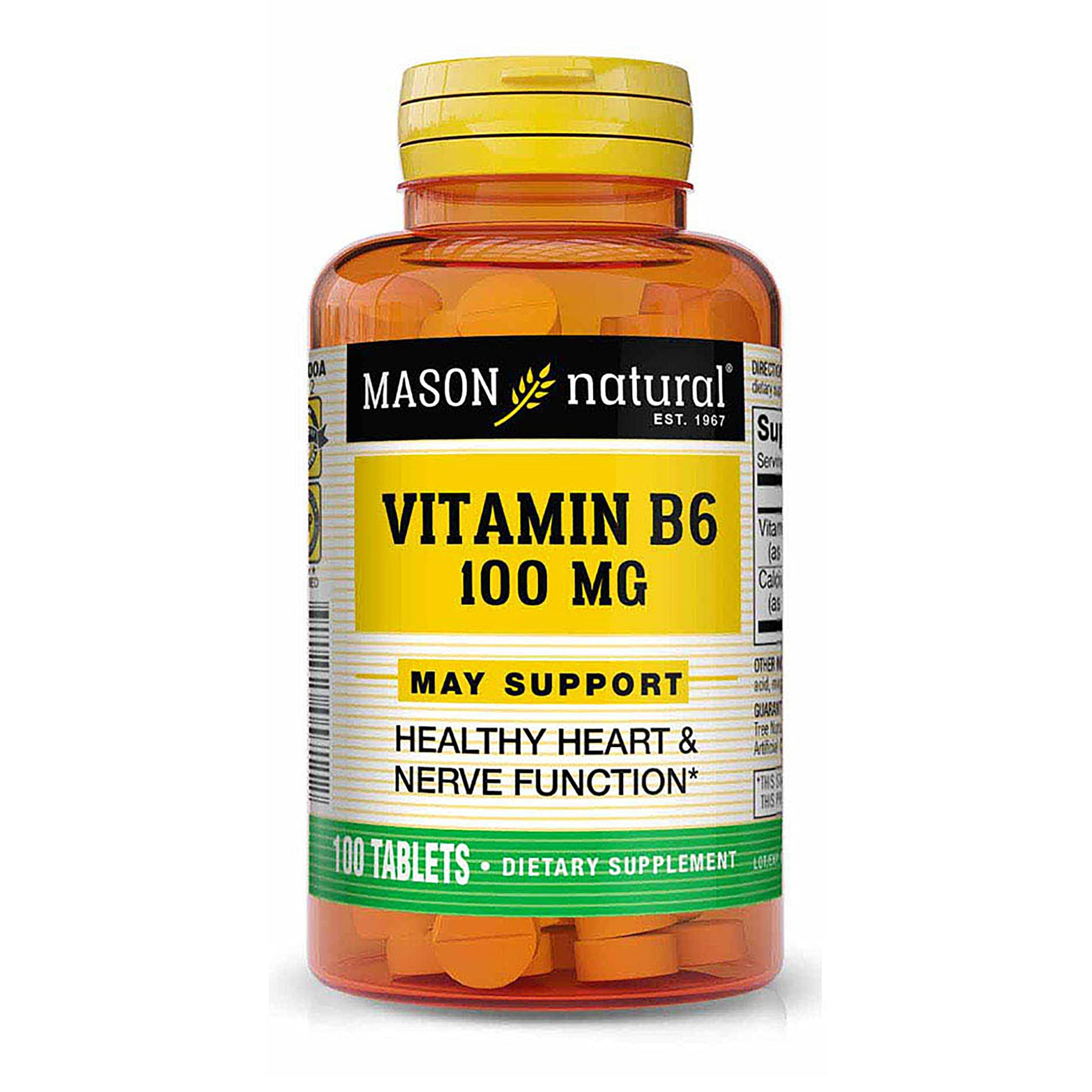 Mason Naturals Vitamin B-6 100mg Tablets - x100
