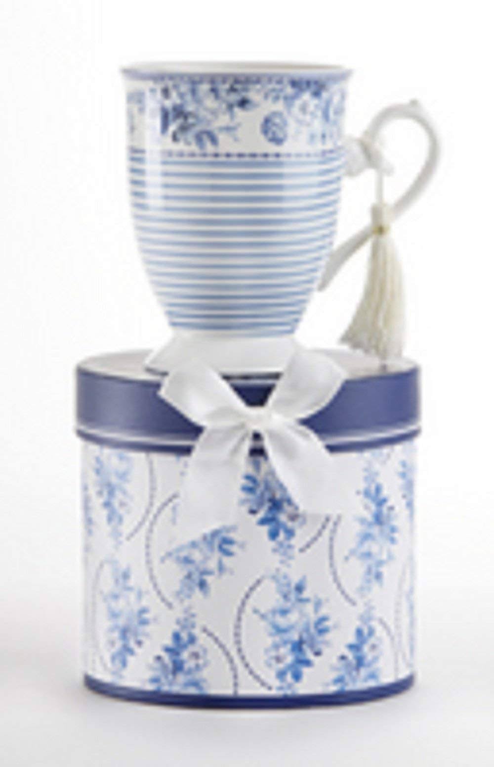 Delton Product Porcelain Mug in Gift Box English Blue 4.6" Inches