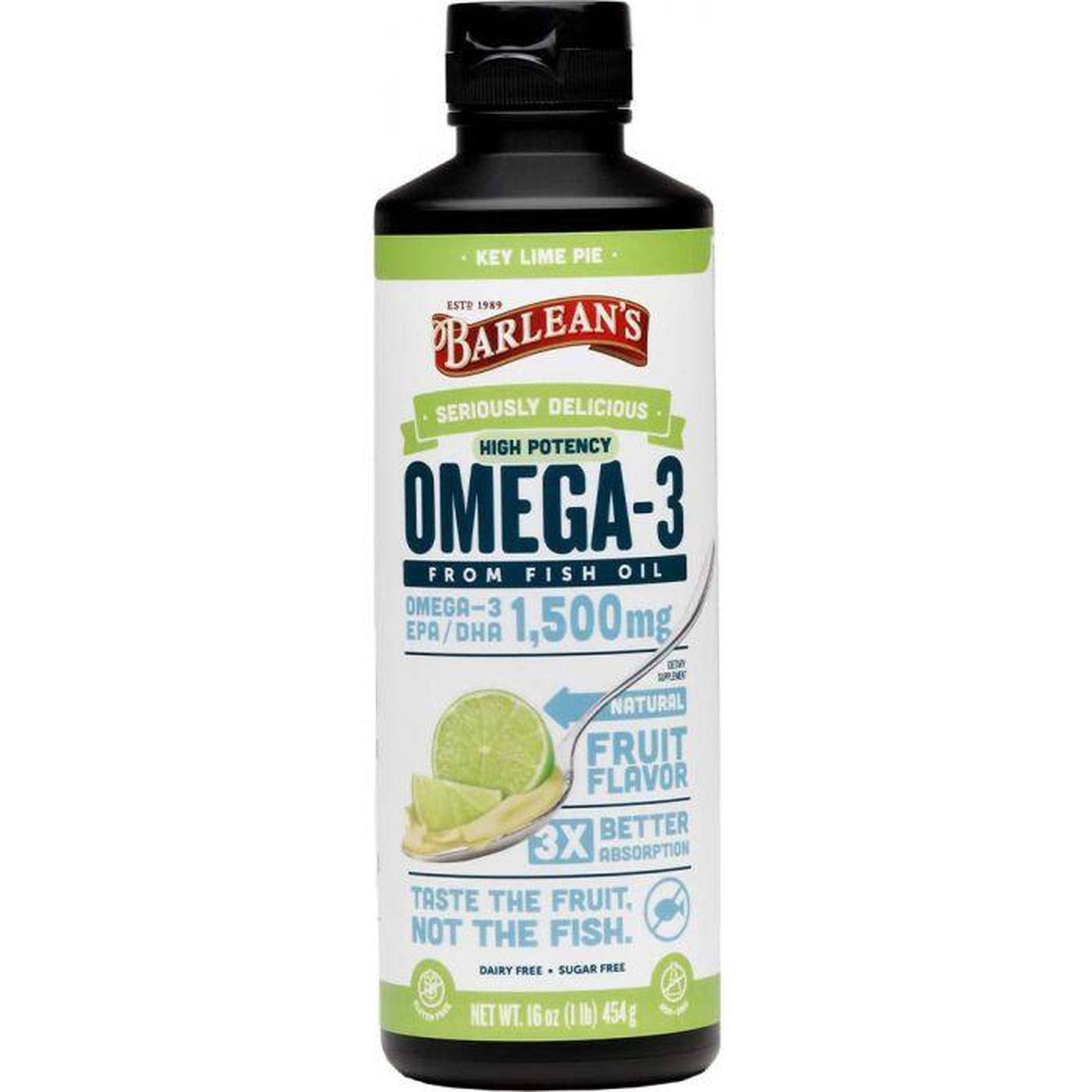 Barlean's Organic Oils Omega Swirl Fish Oil - Key Lime, 16oz