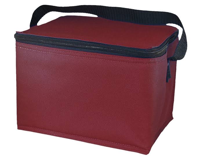 Easylunchboxes Insulated Lunch Box Cooler Bag, Dark Red