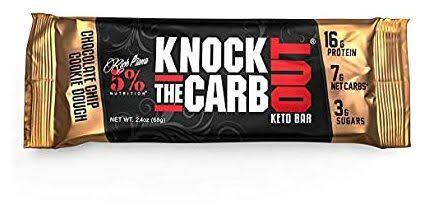 5% Nutrition - Knock The Carb Out, Chocolate Chip Cookie Dought - 10 bars