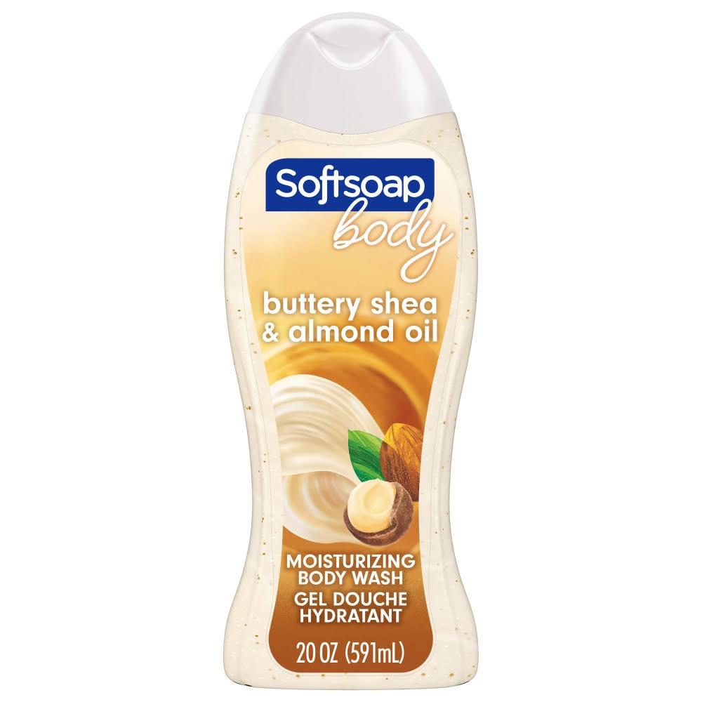 Softsoap Moisturizing Body Wash, Shea & Almond Oil - 20 fl oz