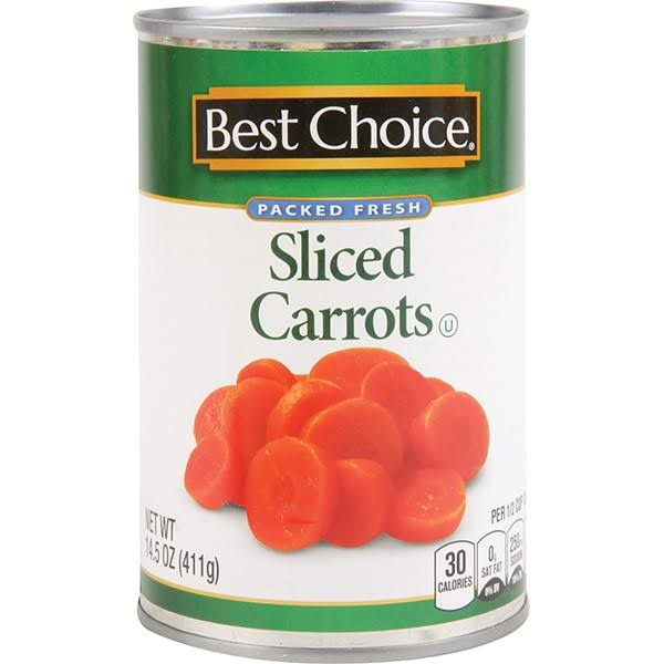Best Choice Sliced Carrots - 14.5 oz