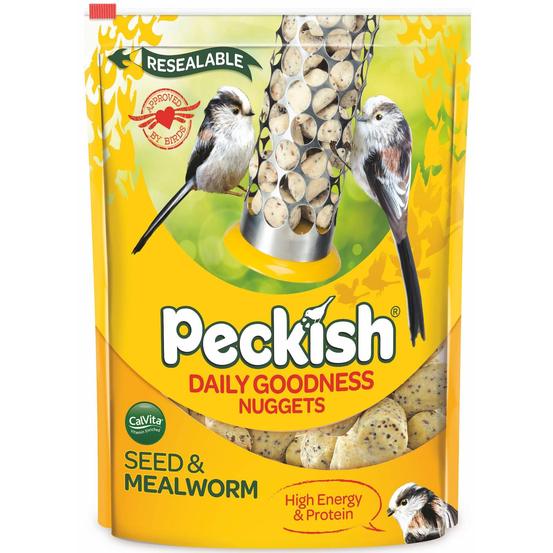 Peckish Daily Goodness Nuggets - Seed and Mealworm, 1kg