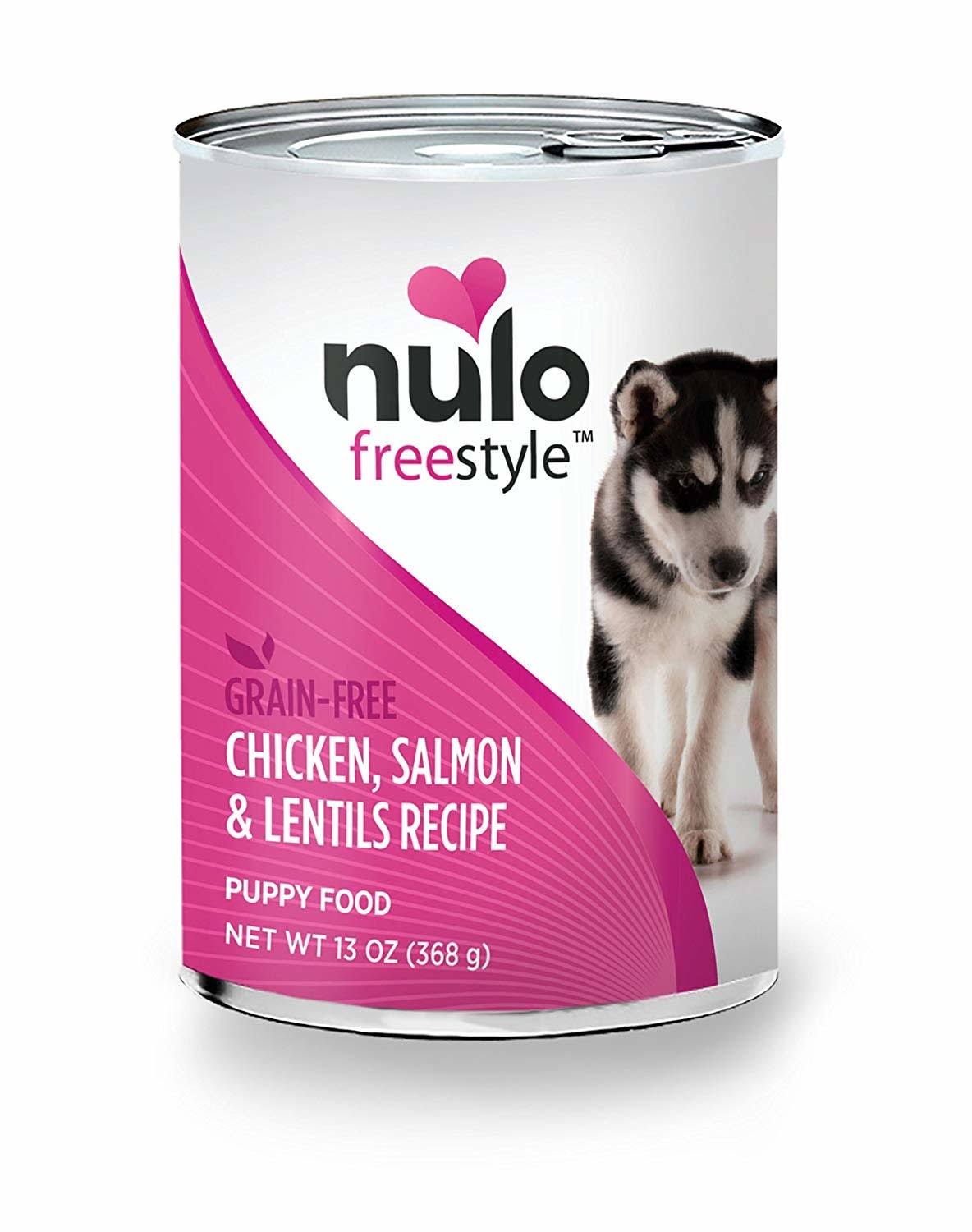 Nulo Freestyle Grain Free Chicken Salmon Lentil Puppy Food Canned 12Ea-13Oz