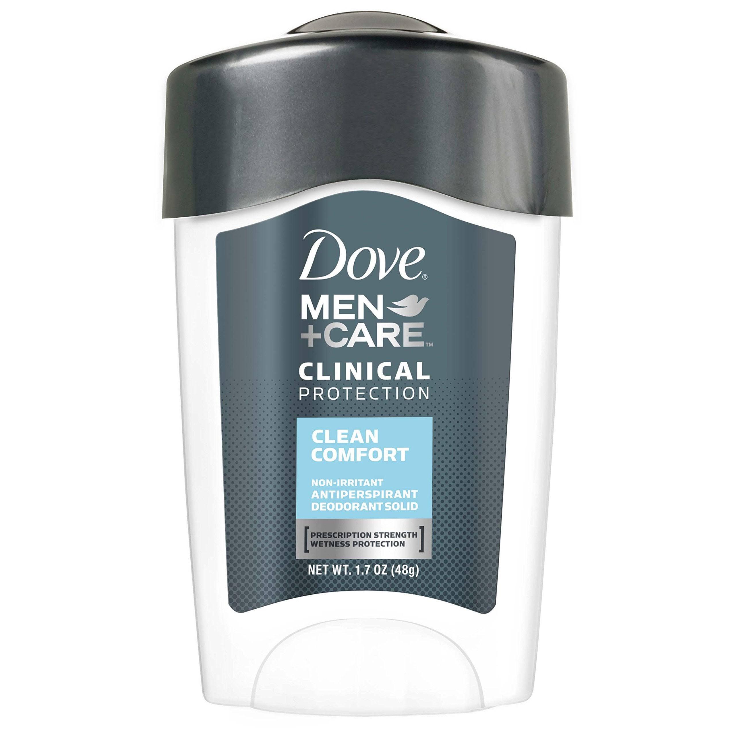 Dove Men + Care Clinical Protection Antiperspirant Solid Deodorant - Clean Comfort, 1.7 oz