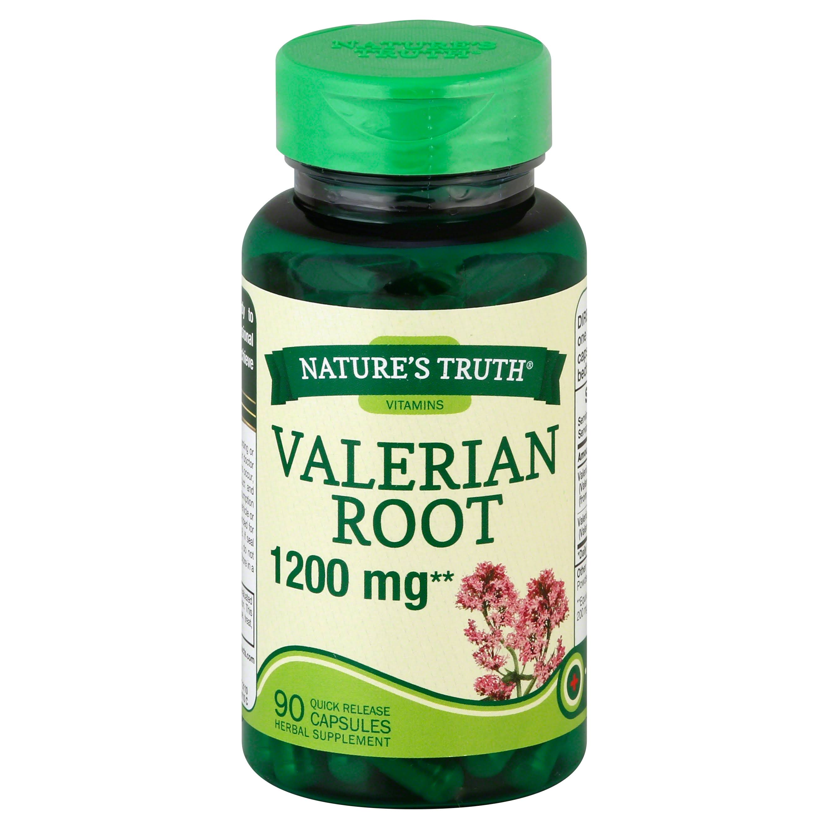 Nature’s Truth Valerian Root Supplement - 90ct, 1200mg